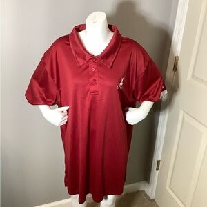 Men’s XXL NCAA Alabama Crimson Tide Colosseum Maroon Golf Polo Shirt